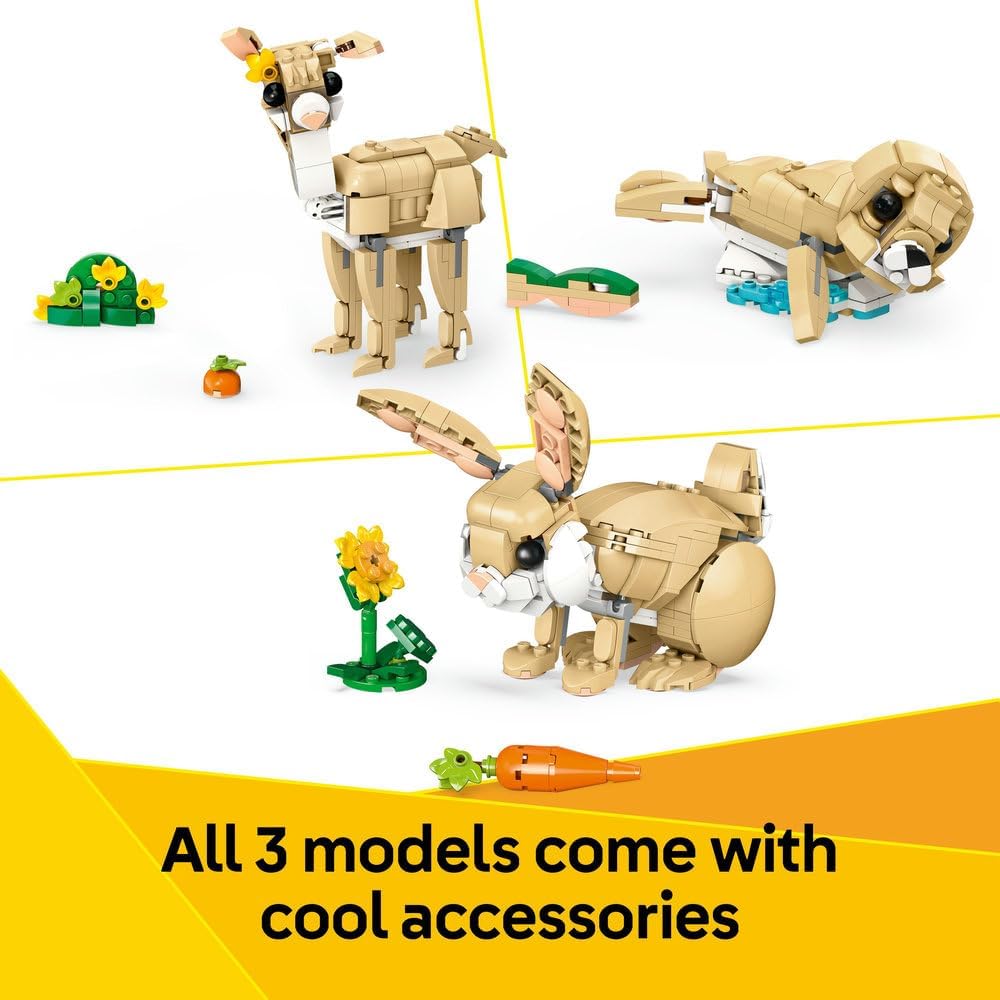 LEGO Creator 3in1 Cute Bunny Toy - Transforms into a Llama Figure or Seal