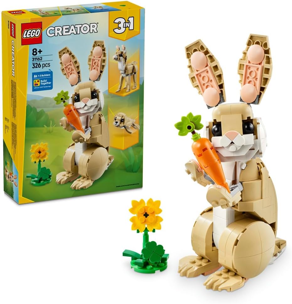 LEGO Creator 3in1 Cute Bunny Toy - Transforms into a Llama Figure or Seal